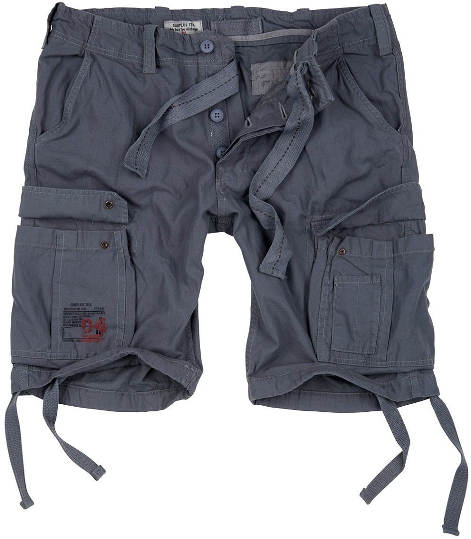 Surplus Men's Dark Grey Airborne Vintage Shorts