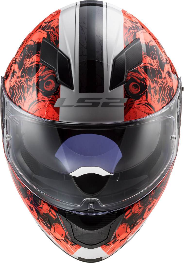 LS2 FF320 Stream Evo Throne Casque Blanc/Orange S (55/56) Figure 2