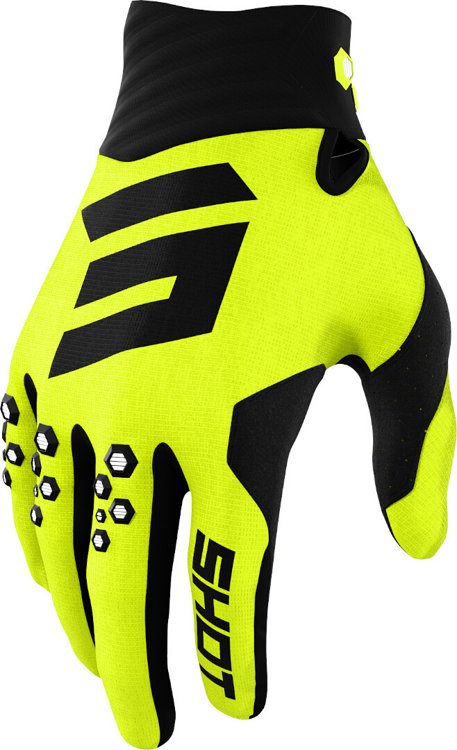 Shot Contact Motocross Handskar gul/svart 8 Figur 1