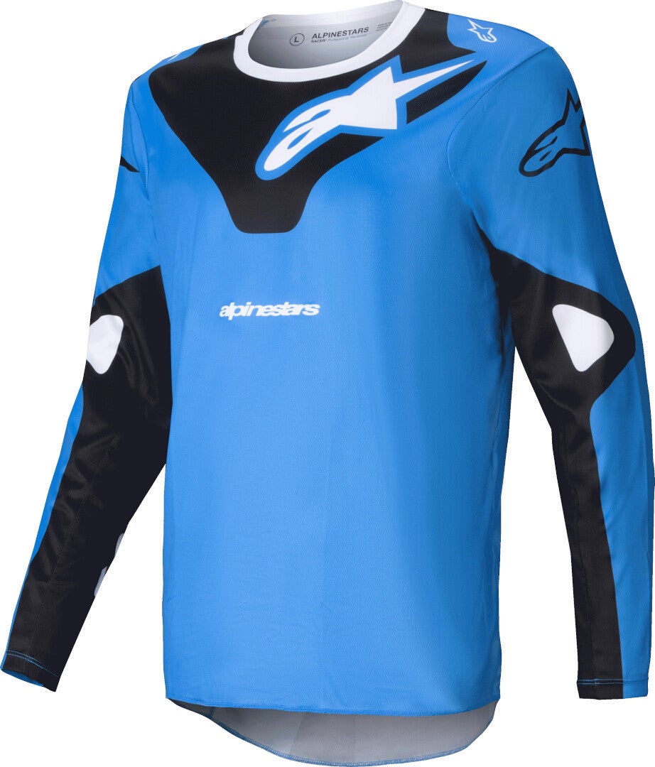 Alpinestars Racer Veil Camisa de motocross azul/preto M Figura 1