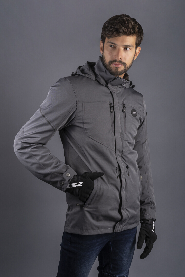 LS2 Rambla Evo waterproof Motorcycle Textile Jacket grey 3XL Figure 5