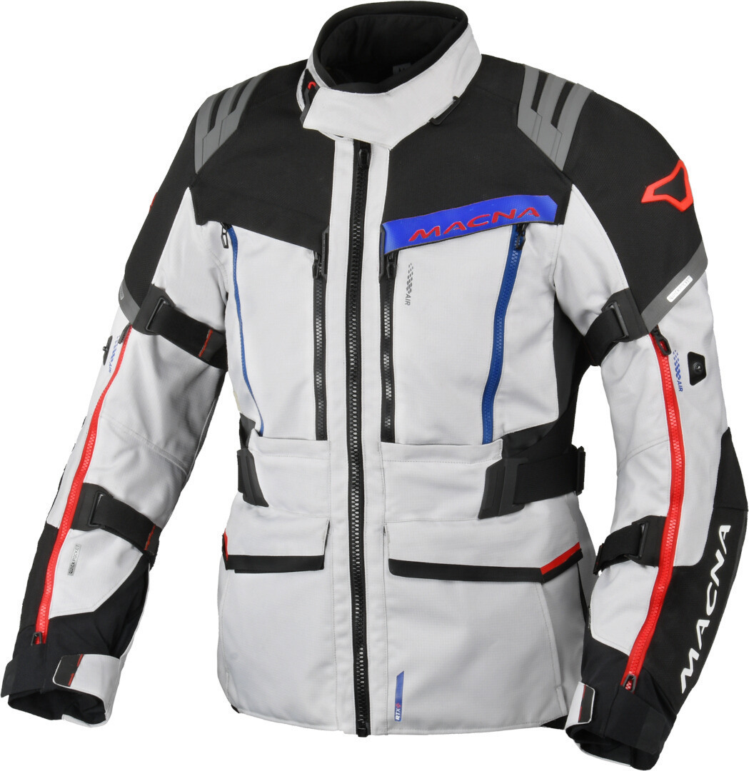 Macna Chieftane veste textile de moto imperméable Gris clair/Noir XXL Figure 1