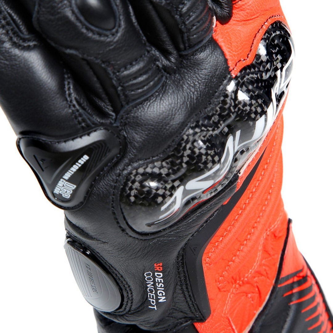 Dainese Carbon 4 Long Motorcykelhandsker sort/rød/hvid L Figur 9