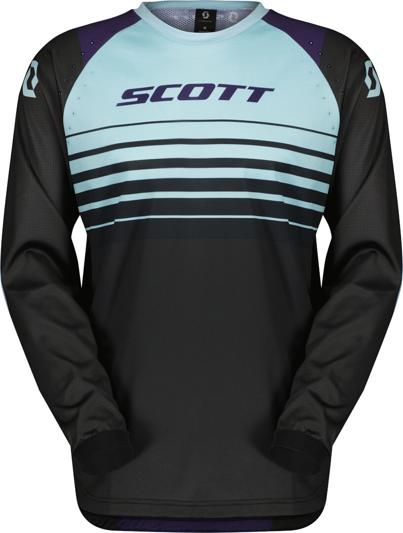 Scott Evo Swap Motocross tröja Svart/ljusblå M Figur 1