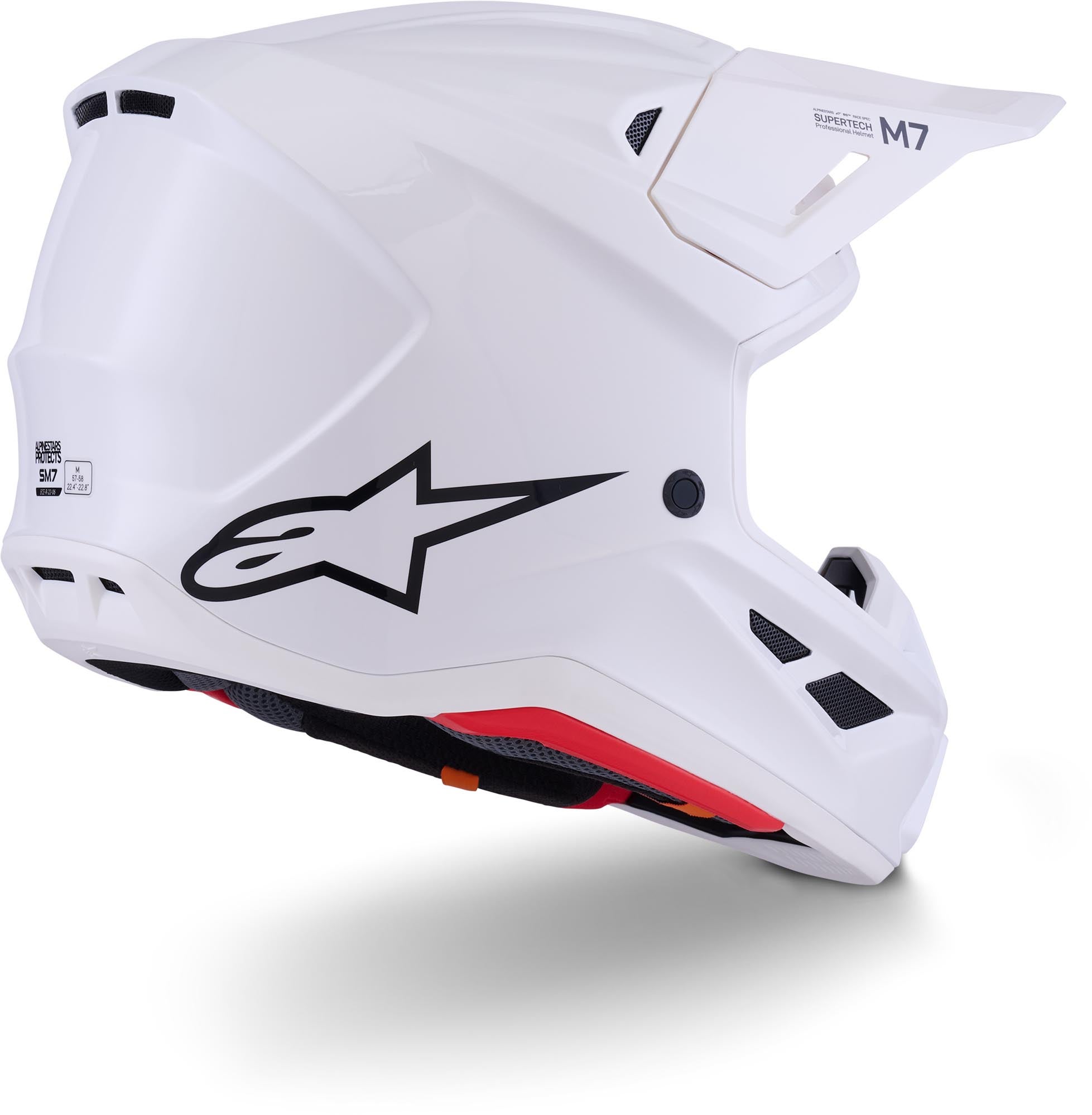 Alpinestars S-M7 Motocross Helmet white M (57/58) Figure 7