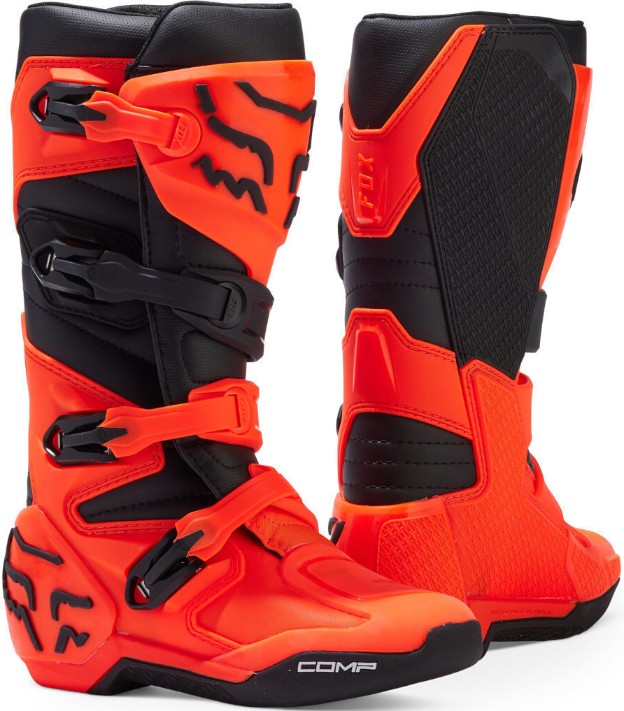 FOX Comp 2023 Motocross støvler til unge orange/sort 4 Figur 1
