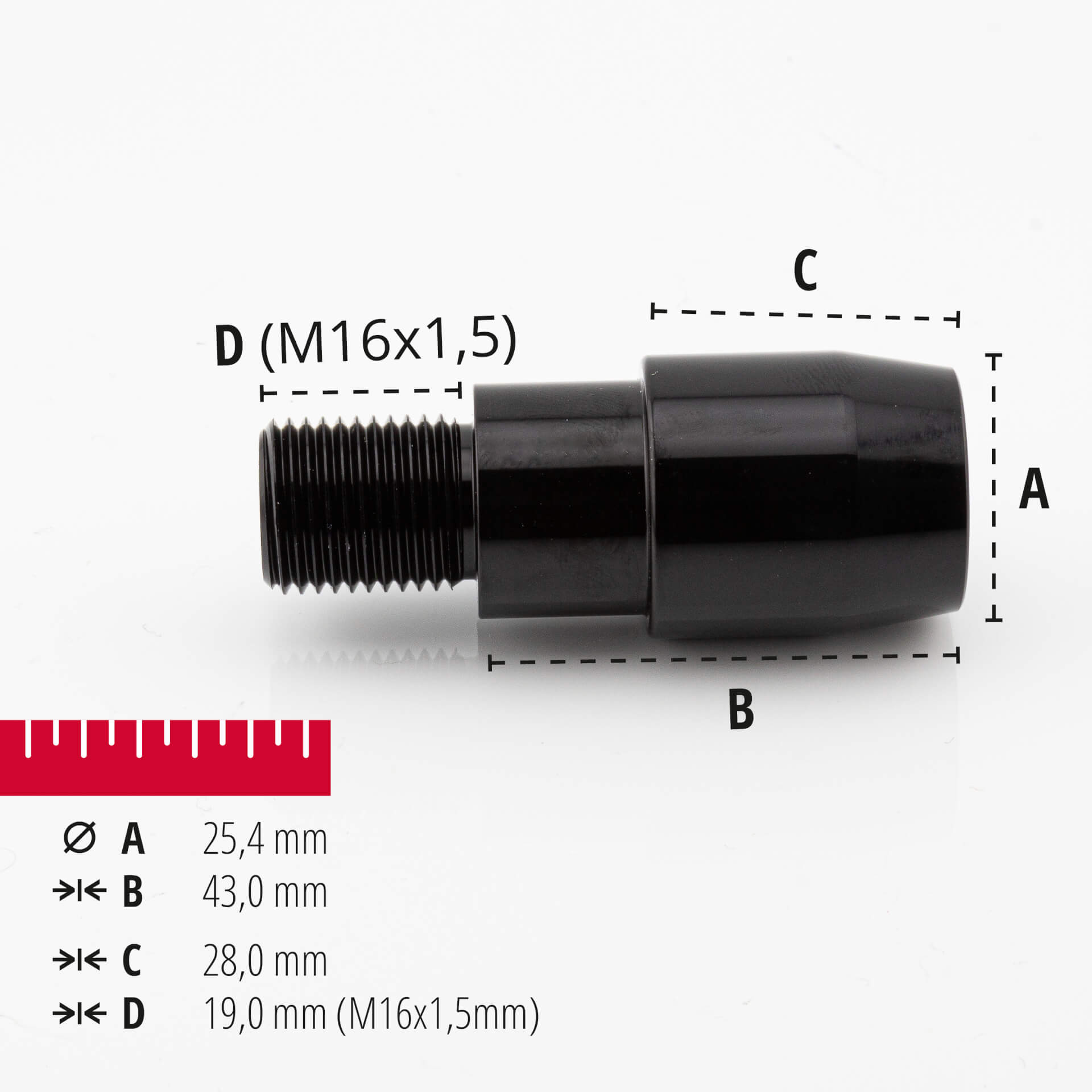 HIGHSIDER Lenkergewichte für YAMAHA M16x1.5 Figura 3