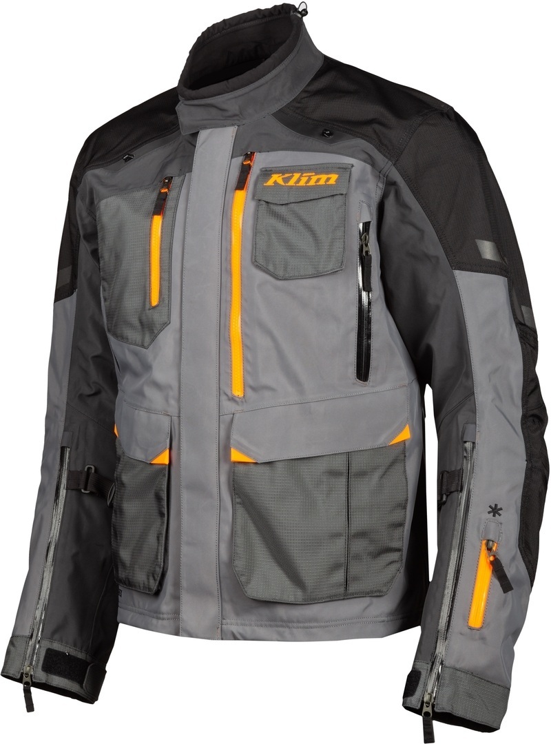 Klim Carlsbad Gore-Tex Motorrad Textiljacke dunkelgrau/hellgrau XL Abbildung 1