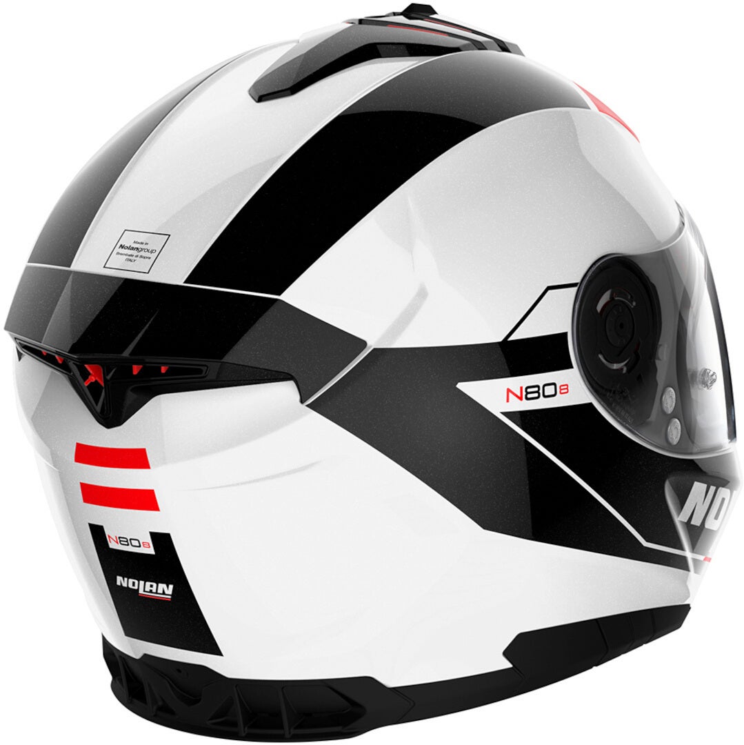 Nolan N80-8 Mandrake N-Com Helm weiß/schwarz/rot M (58/59) Abbildung 4