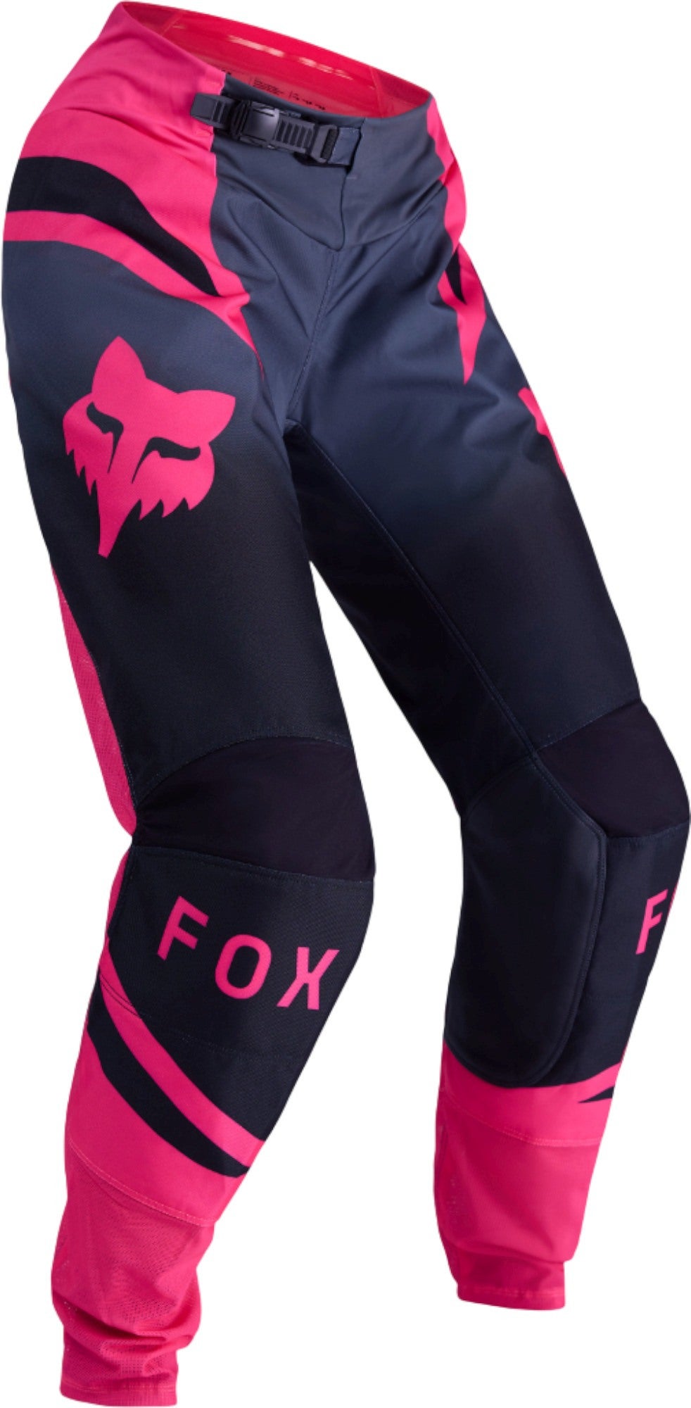 FOX 180 Shield Dame Motocross bukser sort/pink 8 Figur 1