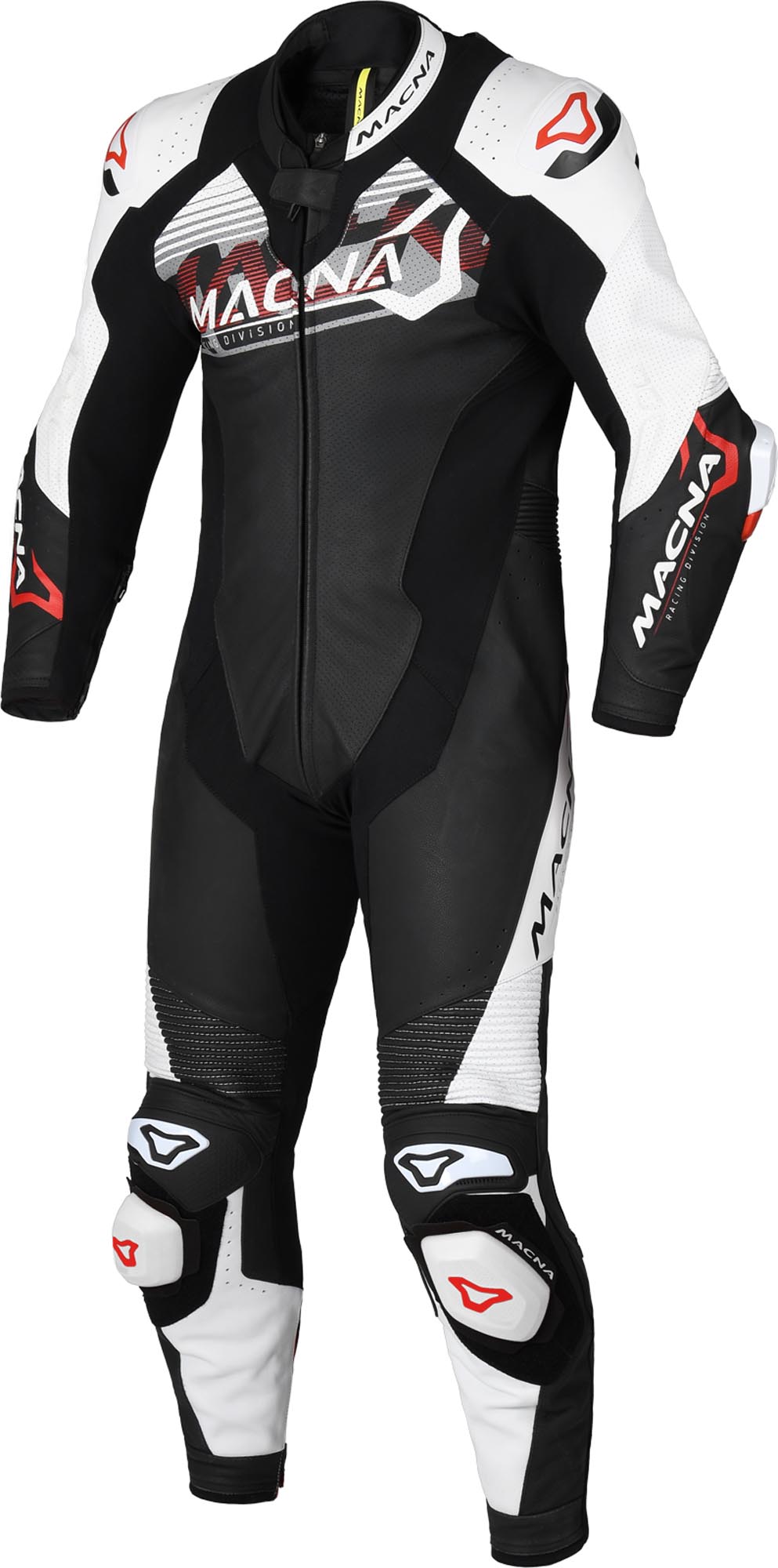 Macna Blitz One Piece Motorcycle Leather Suit black/red 54 Figure 1