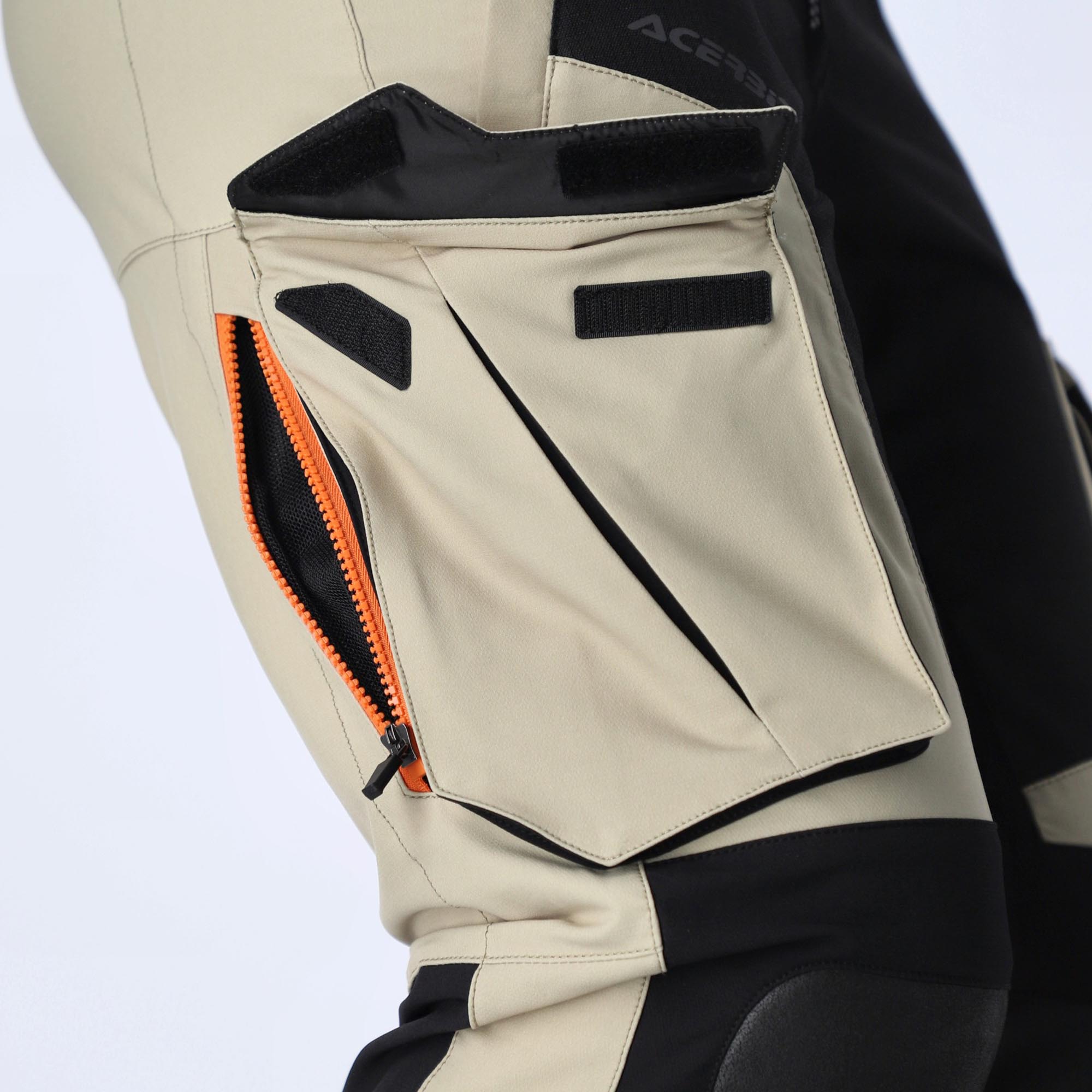 Acerbis Rally Pro Motorcykel tekstilbukser Beige/sort 40 Figur 8