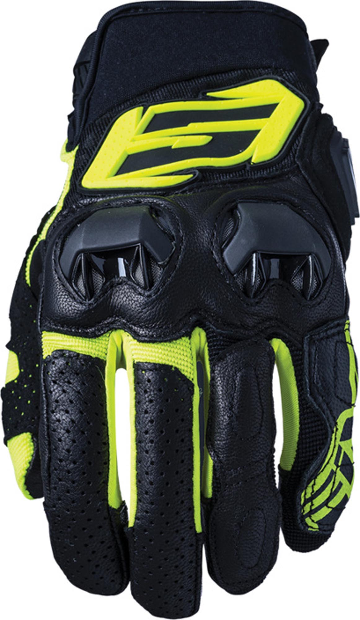 Five SF3 Motorcycle Gloves black/yellow 3XL Figure 1