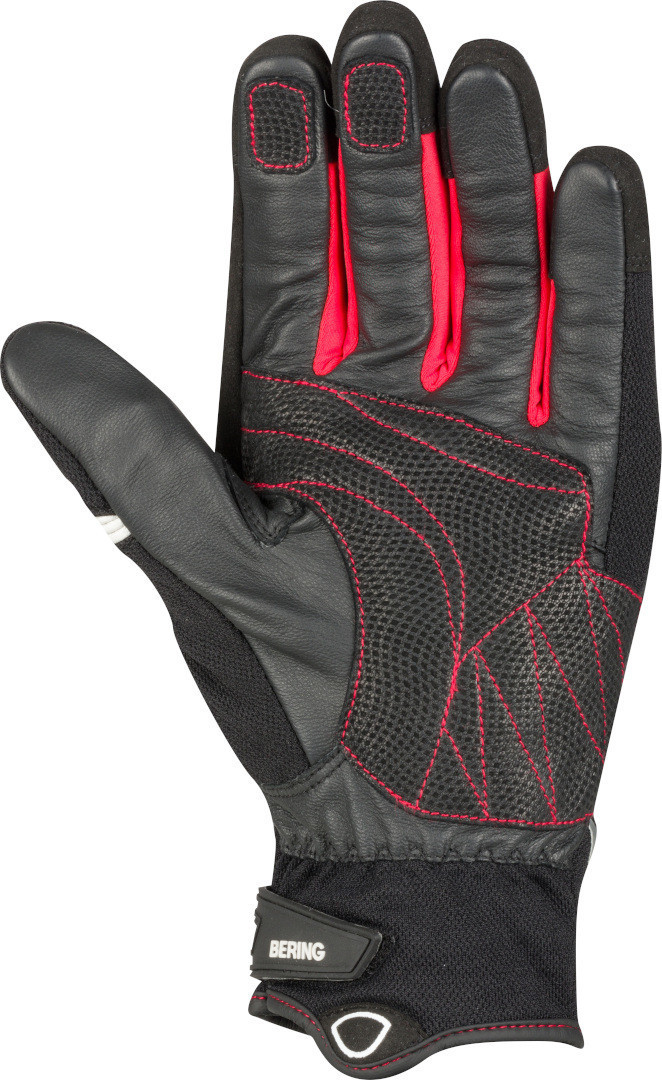 Bering Raid Motorcycle Gloves black/white/red L Figure 2