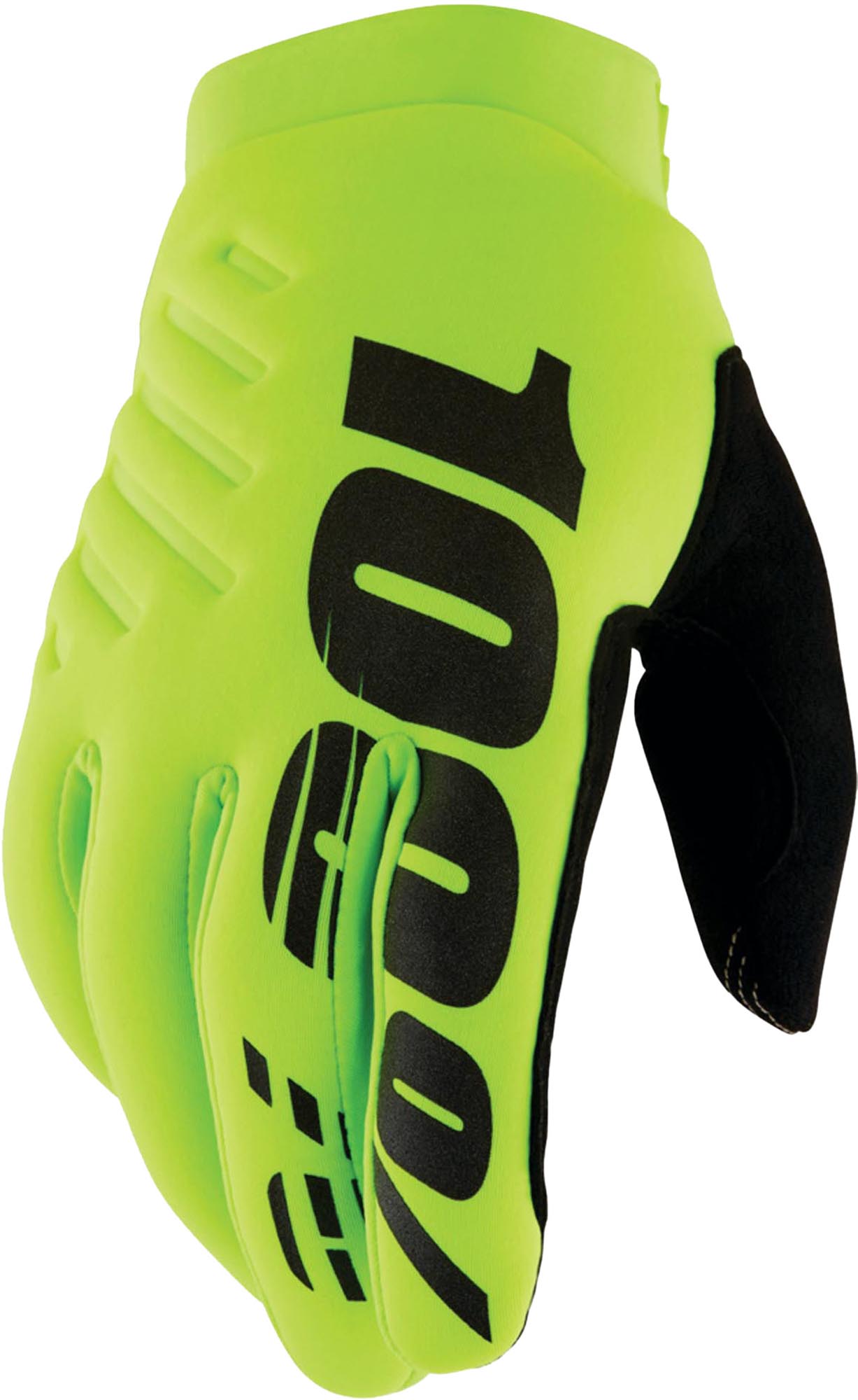 100% Brisker MX Hanskat Neonkeltainen/musta S Kuva 1