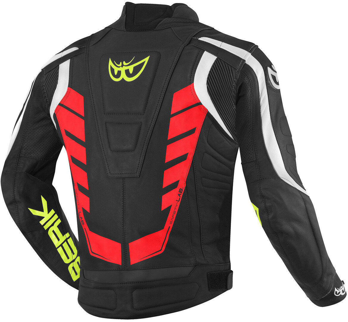 Berik Zakura Motorcycle Leather Jacket black/white/red/yellow 58 Figure 2