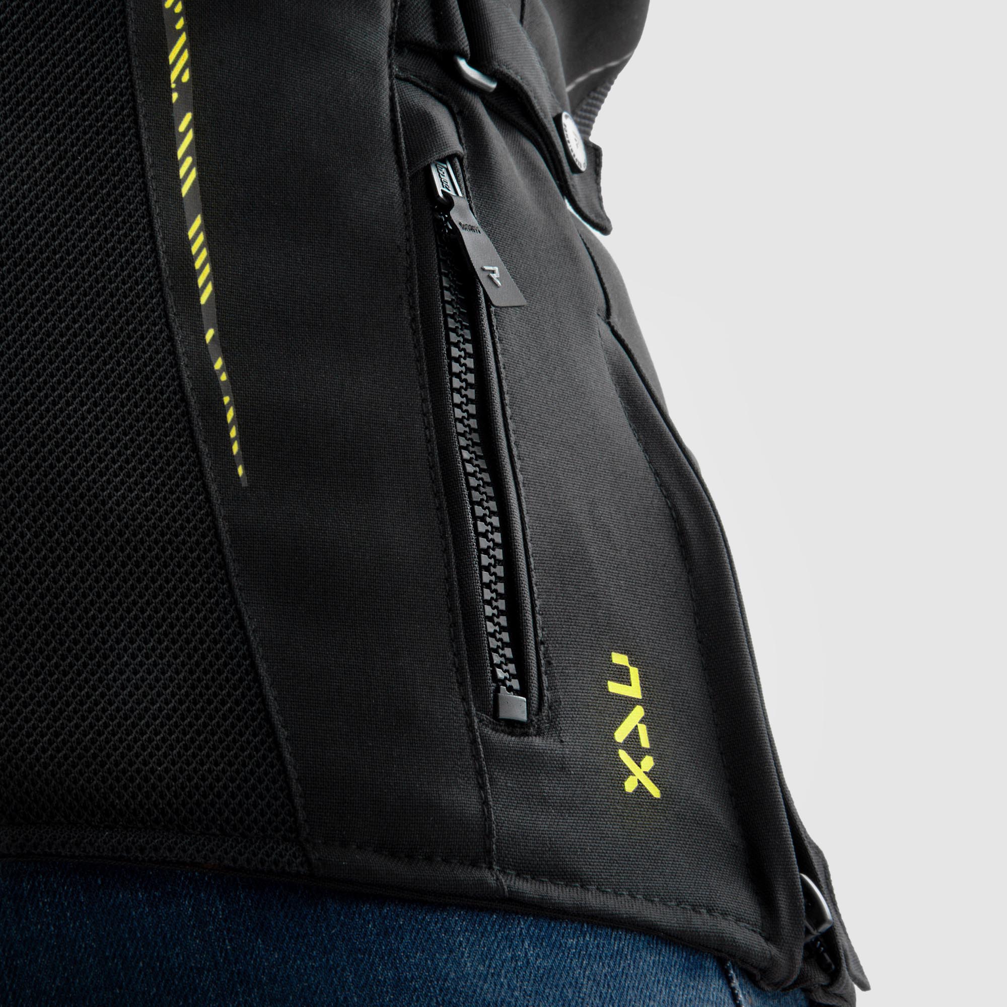 Rebelhorn Jax waterproof Ladies Motorcycle Textile Jacket black/yellow M Figure 13