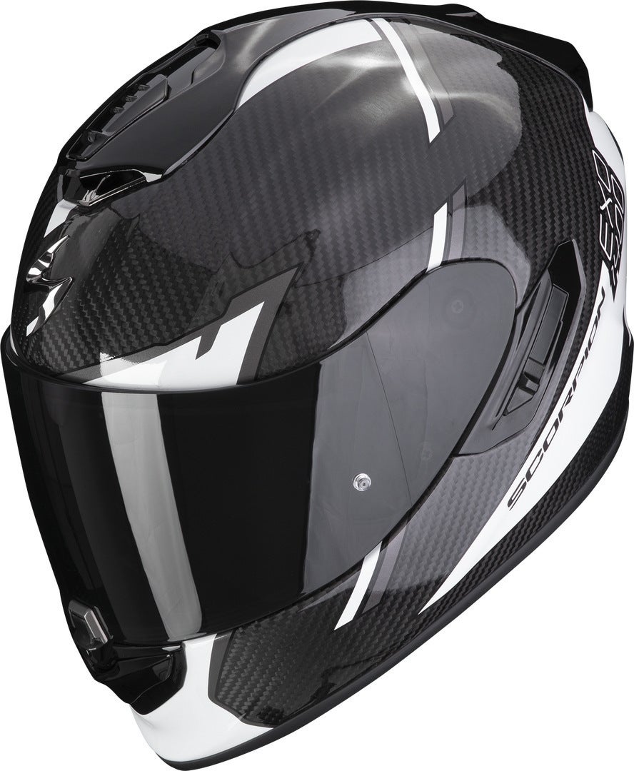 Scorpion EXO-1400 Evo Air Kendal Carbon hjelm Sort/hvid M (57/58) Figur 1