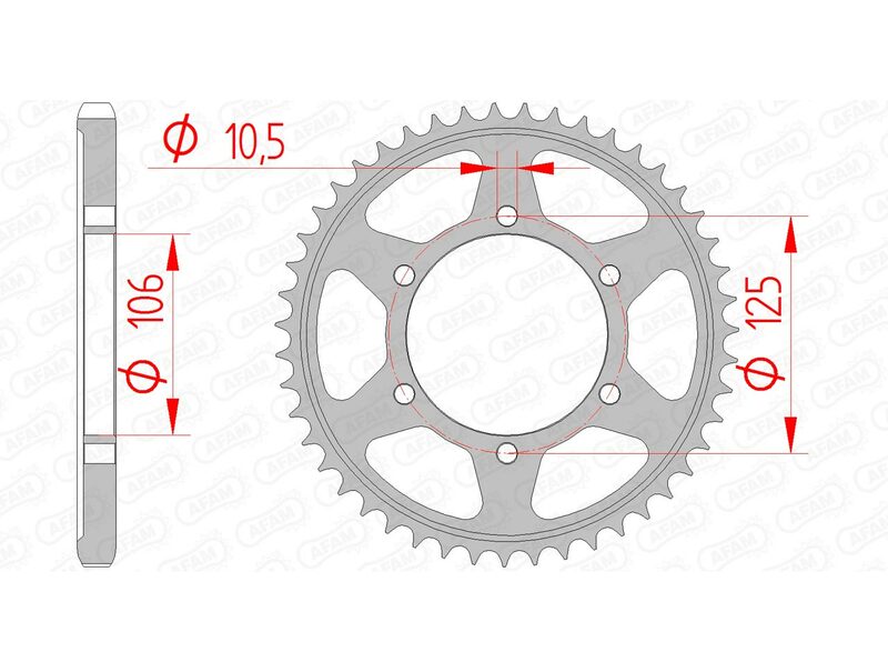 AFAM Standard stålkrona 86605 - 525 Figur 2