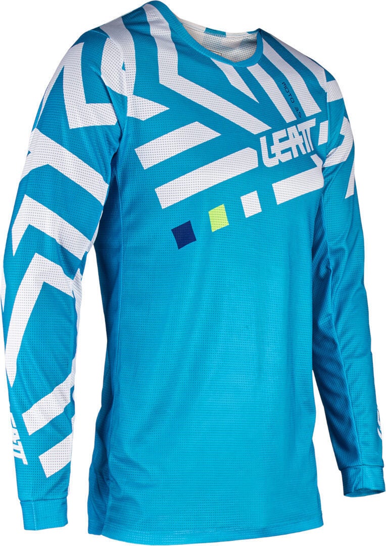 Leatt 3.5 Ride Pattern 2024 Motocross Jersey and Pants Set blue/white XL Figure 7