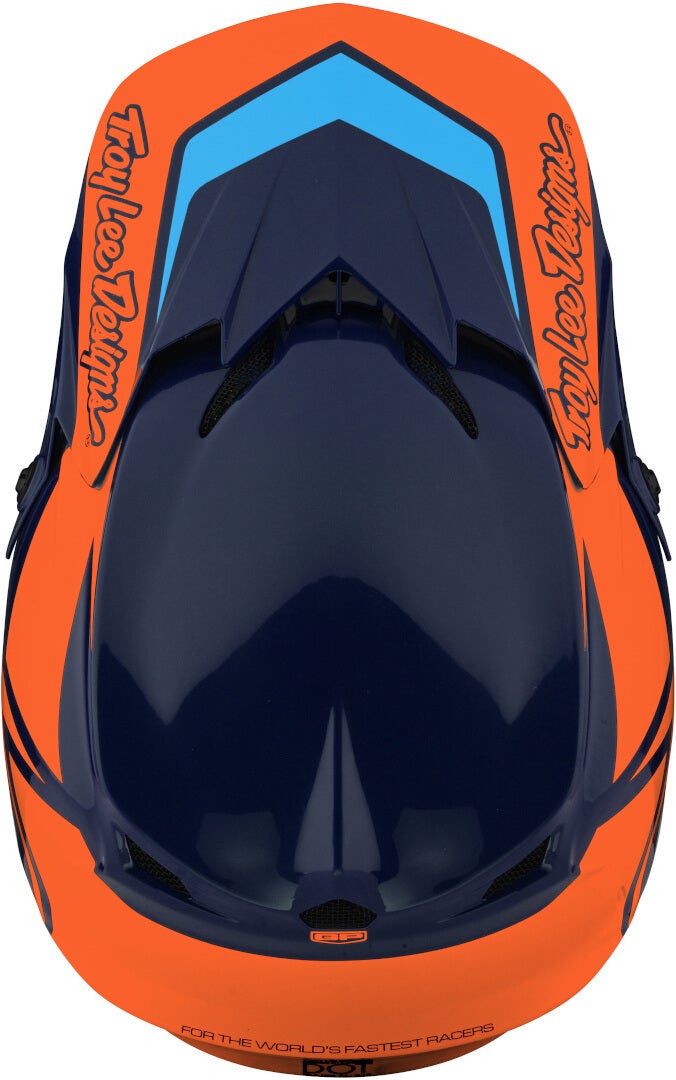 Troy Lee Designs GP Overload Casco motocross Arancione/blu XS Figura 2