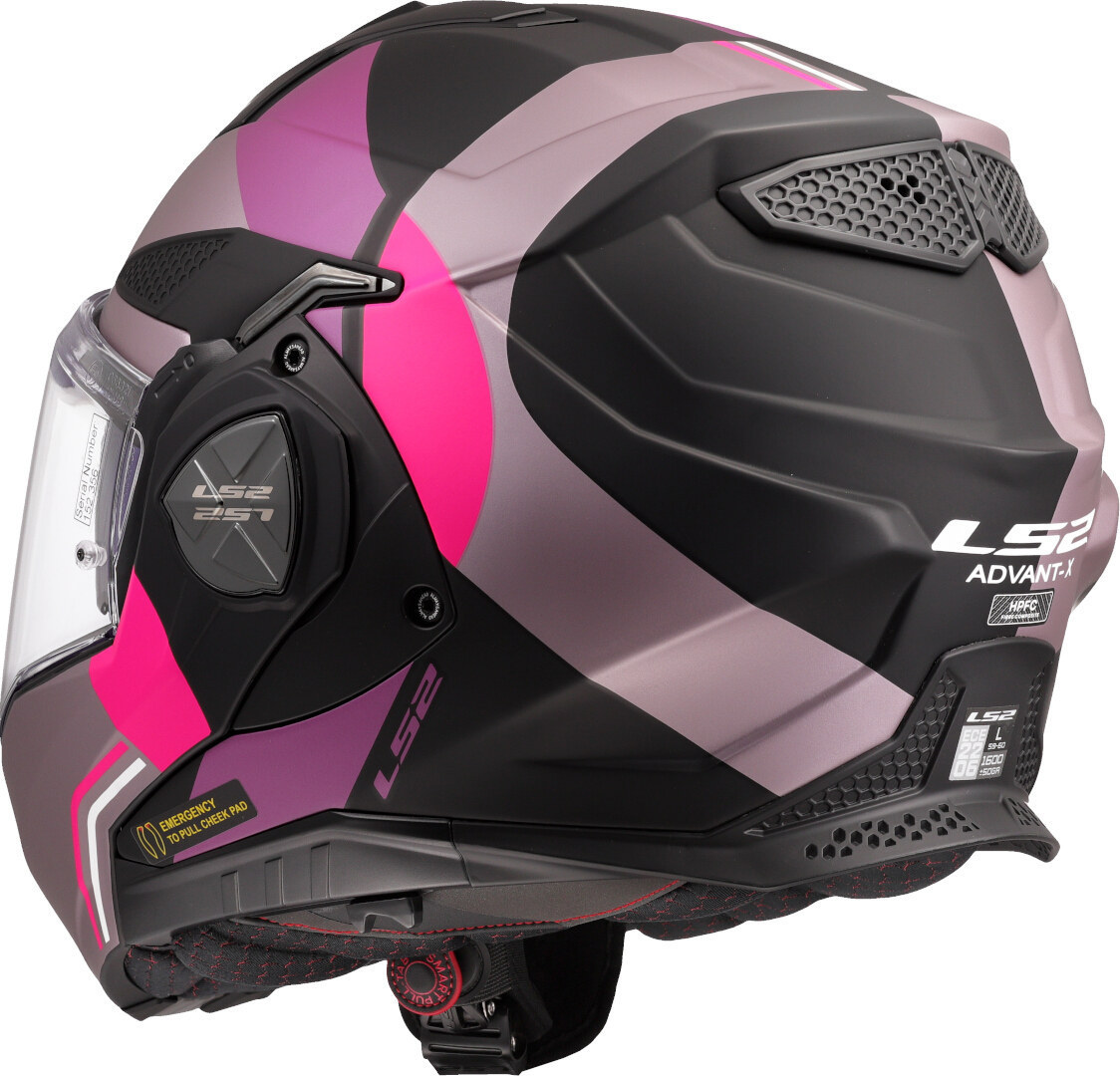 LS2 FF901 Advant X Ultra Klapphelm grau/pink M (57/58) Abbildung 3