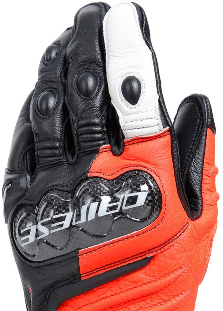Dainese Carbon 4 Long Motorcykelhandsker sort/rød/hvid M Figur 8