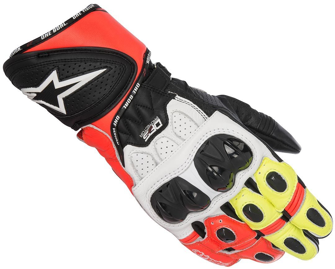 Alpinestars GP Plus R Motorcycle Gloves black/white/yellow/red L Figure 1
