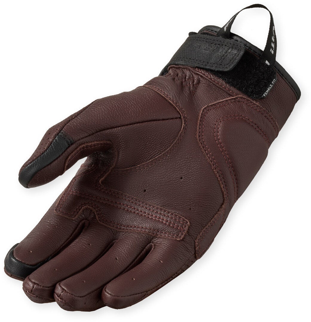Revit New Heights perforierte Damen Motorrad Handschuhe burgunderrot M Abbildung 2