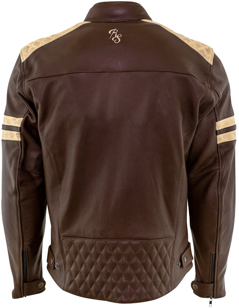 Rusty Stitches Jari Motorcycle Leather Jacket brown 3XL Figure 3