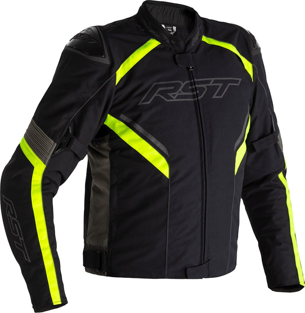 RST Sabre Airbag motorcykel tekstiljakke sort/grå/neon L Figur 1