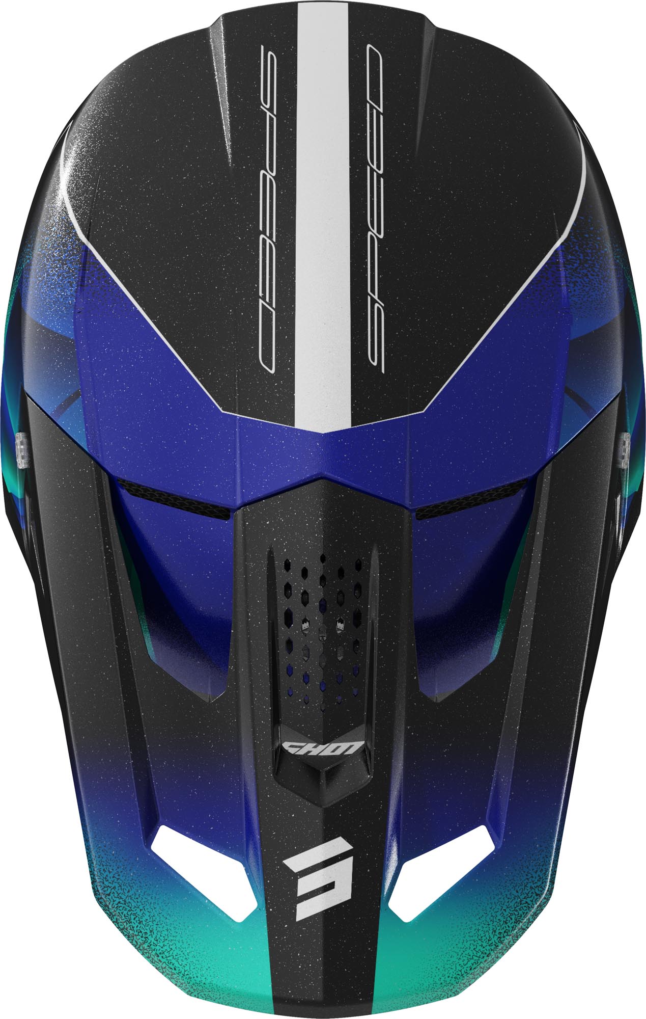 Shot Speed Olymp Casque de motocross bleu/blanc L (59/60) Figure 2