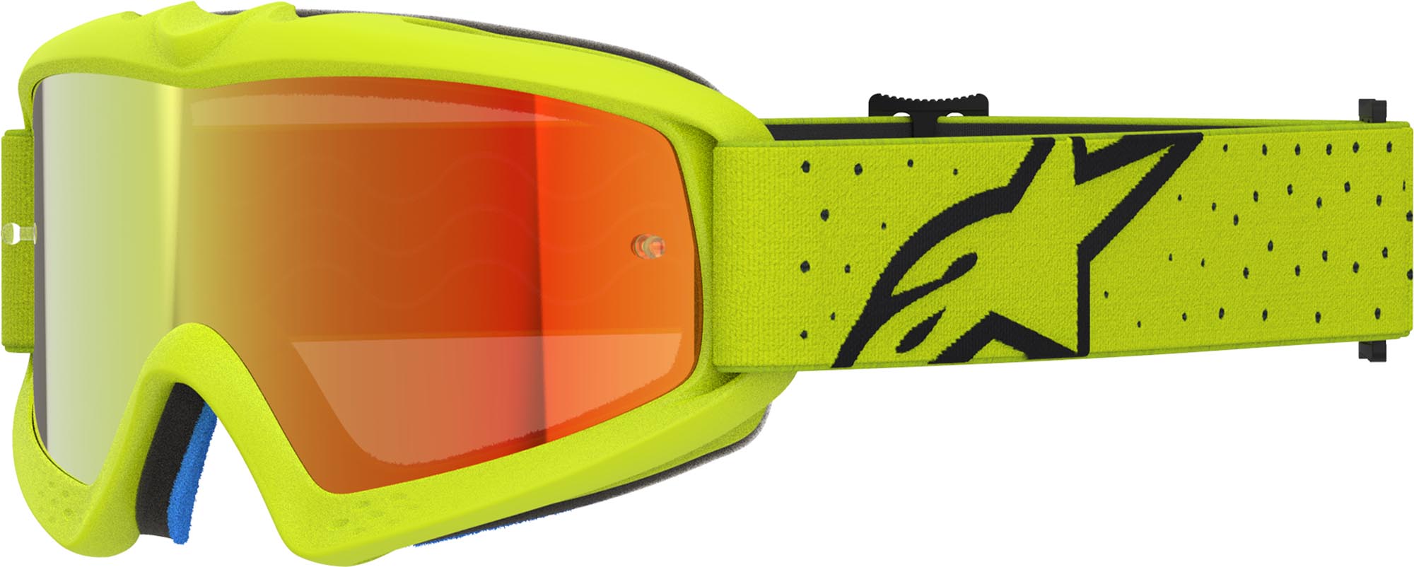 Alpinestars Vision Vesta Mirror Ungdoms-motocrossglasögon neongul/svart Figur 1