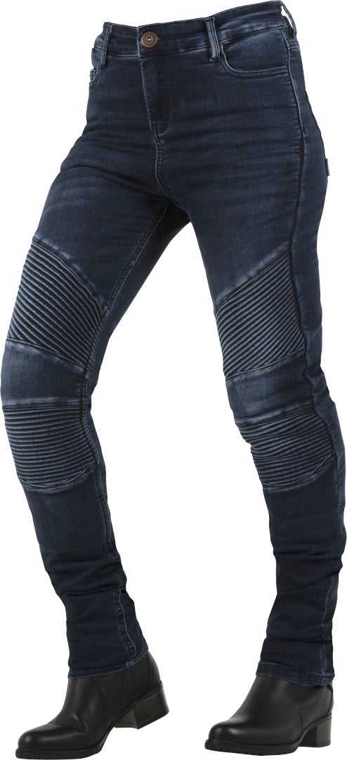 Overlap Stradale Damer motorcykel jeans Mörkblå 29 Figur 1
