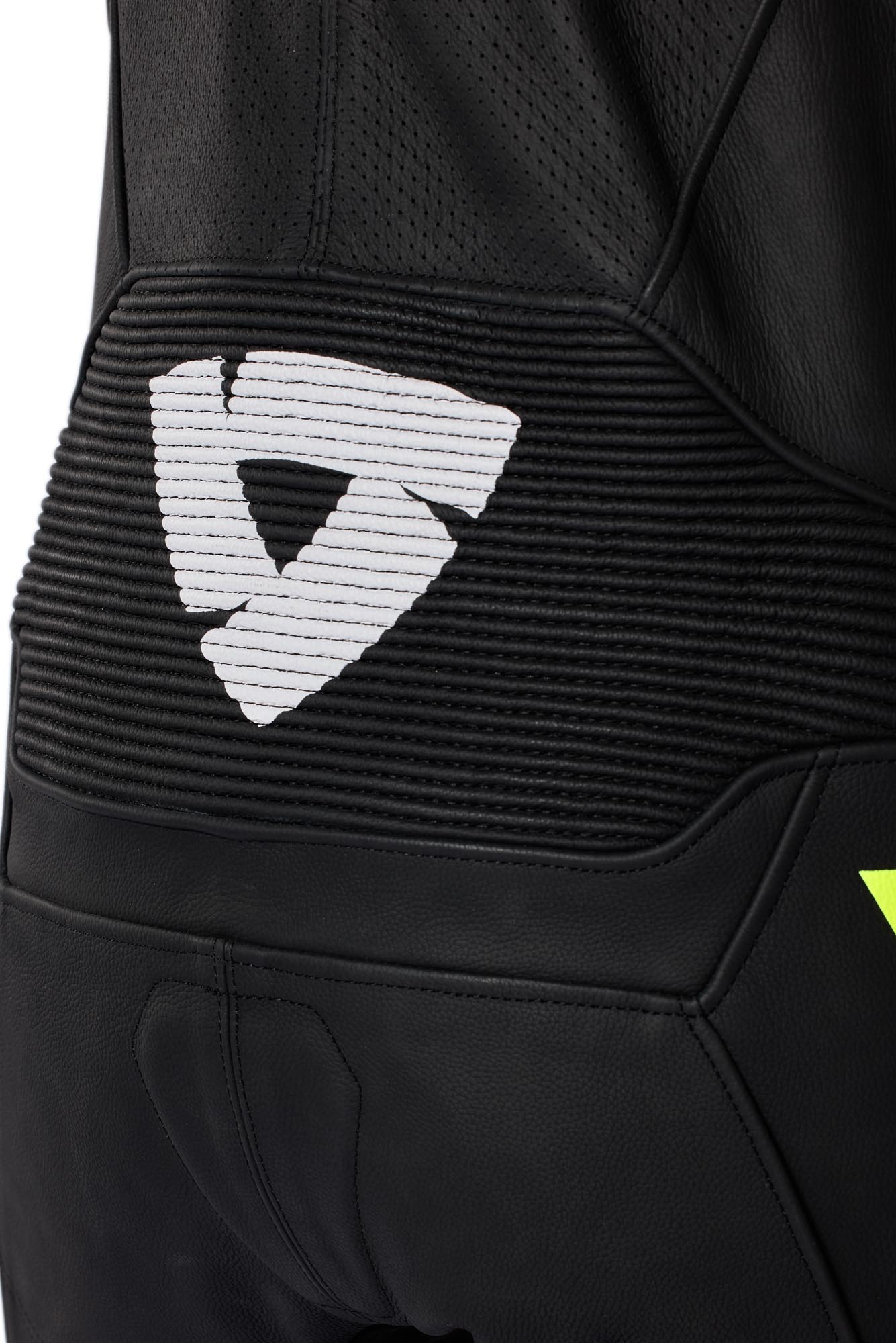 Side view of Revit Argon 3 perforated One Piece Motorcycle Leather Suit