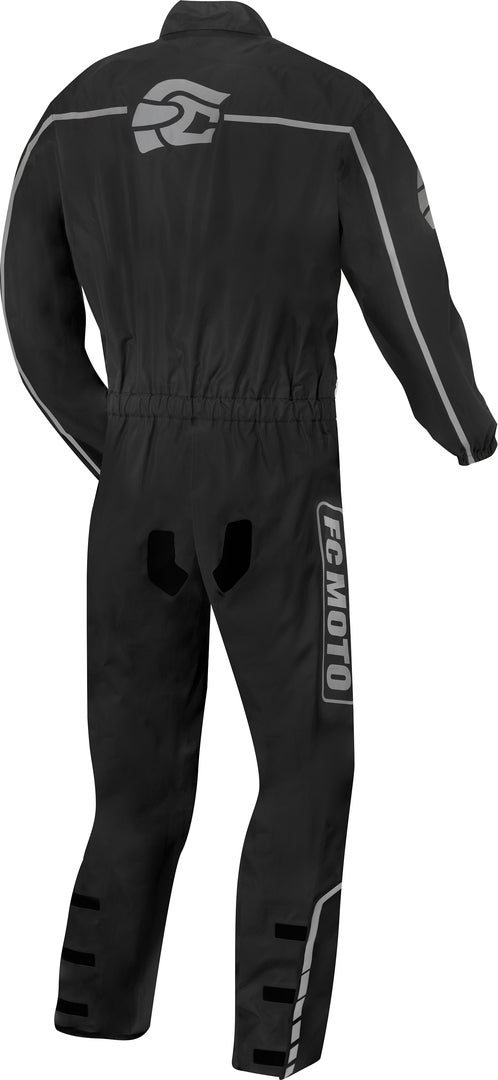 FC-Moto Rain One Piece Motorcycle Rain Suit black L Figure 2
