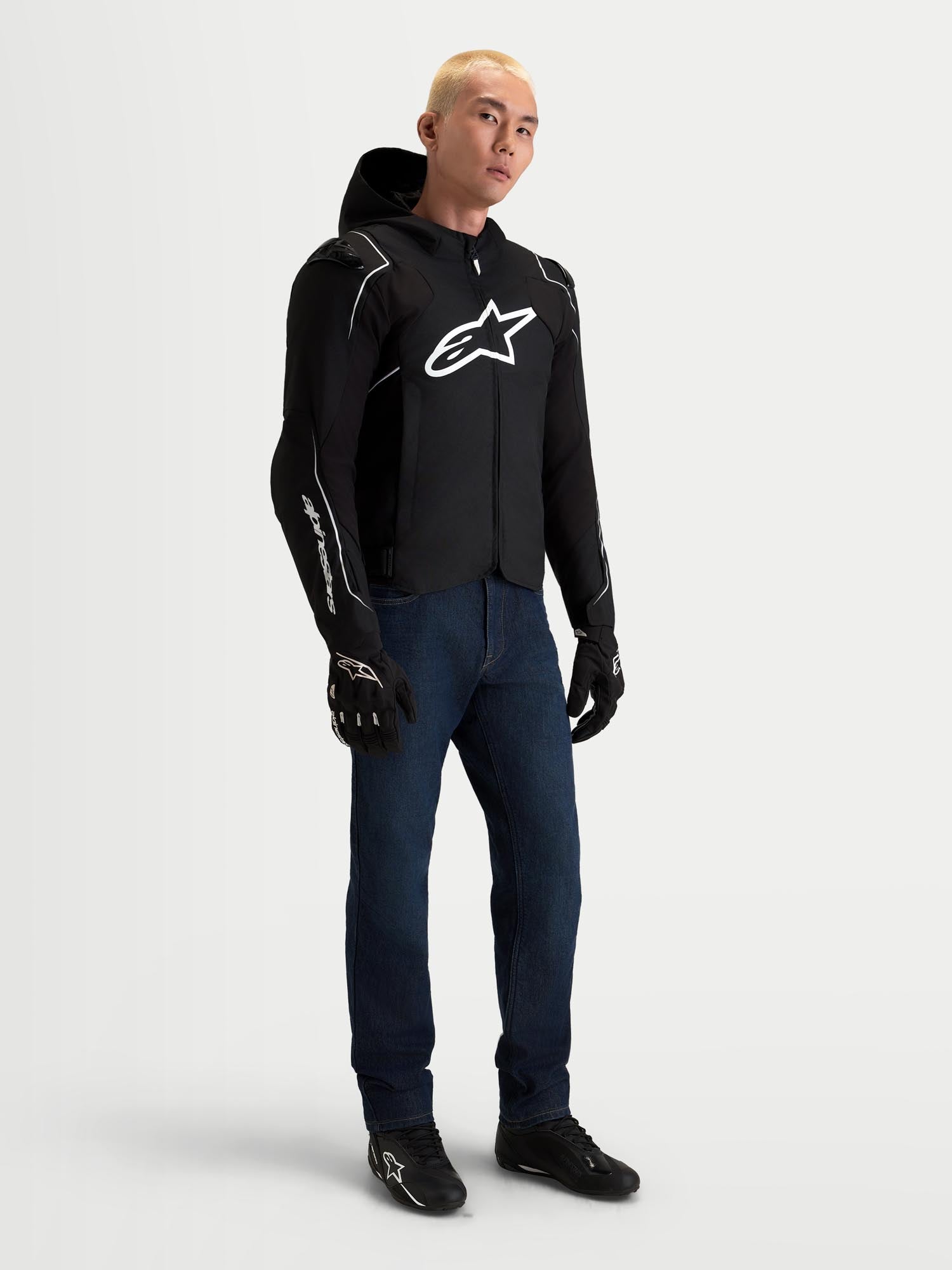 Alpinestars Zaca V2 Chaqueta Textil de Motocicleta Impermeable Negro/Blanco S Figura 3