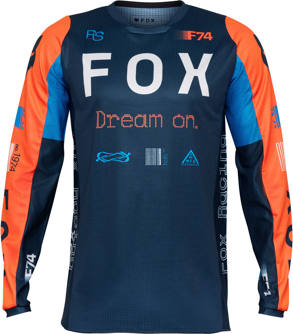 FOX 180 Race Spec Motocross Jersey blå/orange S Figur 1