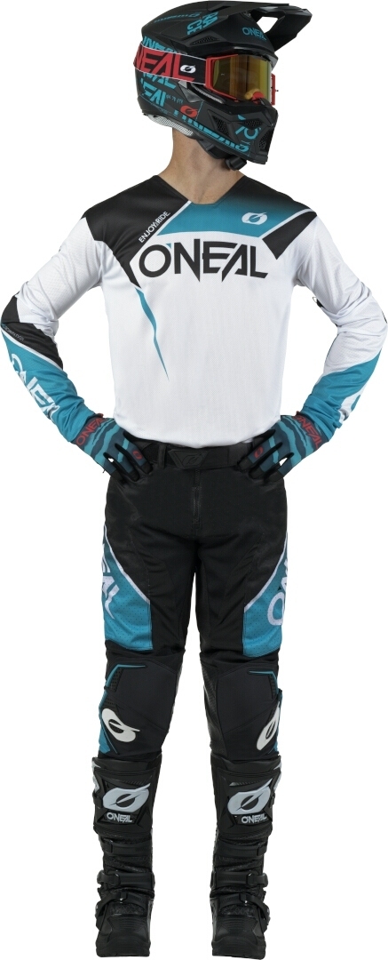 Oneal Hardwear Air Slam Motocross Byxor svart/turkos 32 Figur 3