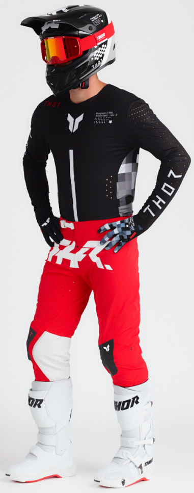 Thor Sportmode Riot Motocross Pants red/white/black 36 Figure 6