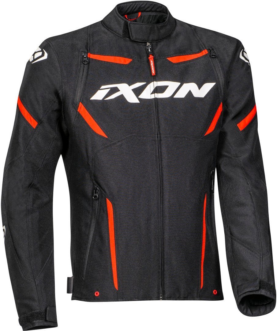 Ixon Striker Waterproof Motorcycle Textile Jacket black/red M Figure 1