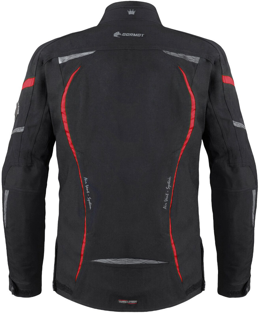 Germot MotoQueen imperméable à l’eau dames moto textile veste noir/rouge 48 Figure 3