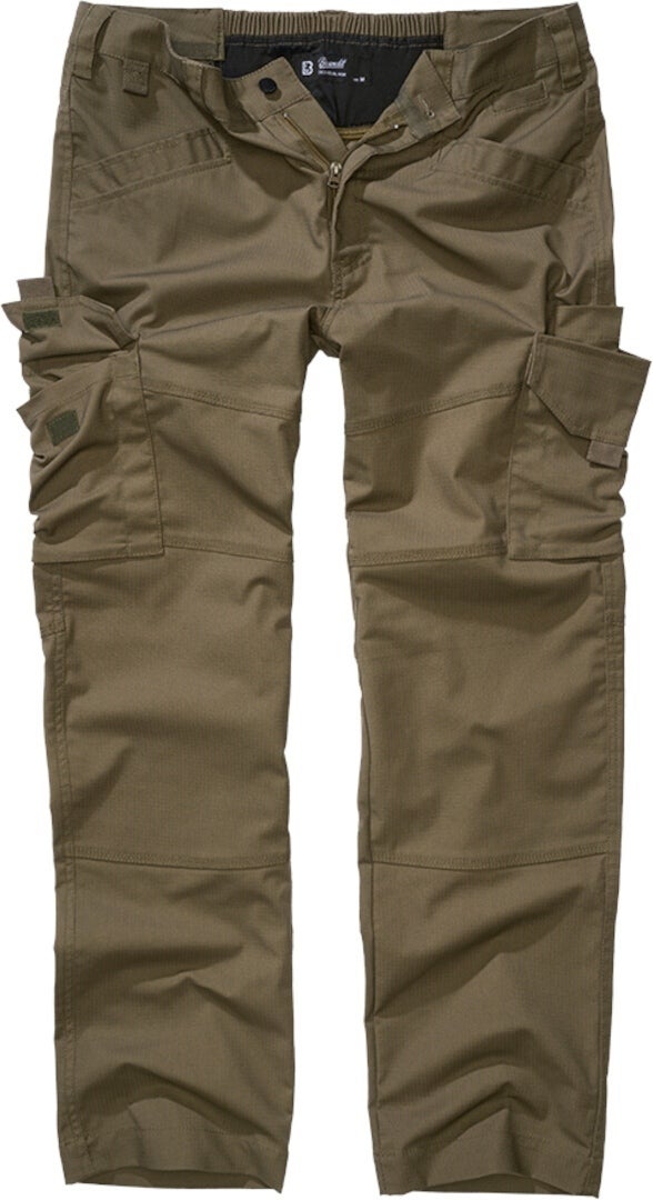 Brandit Men's Olive Tactical Ripstop Pants