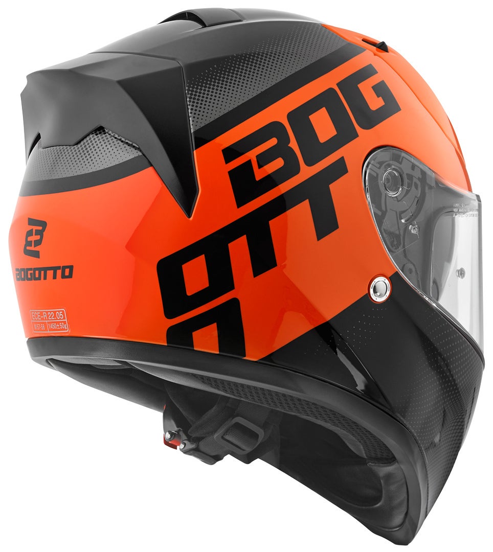Bogotto V128 BG-X Hjelm sort/orange XL Figur 3