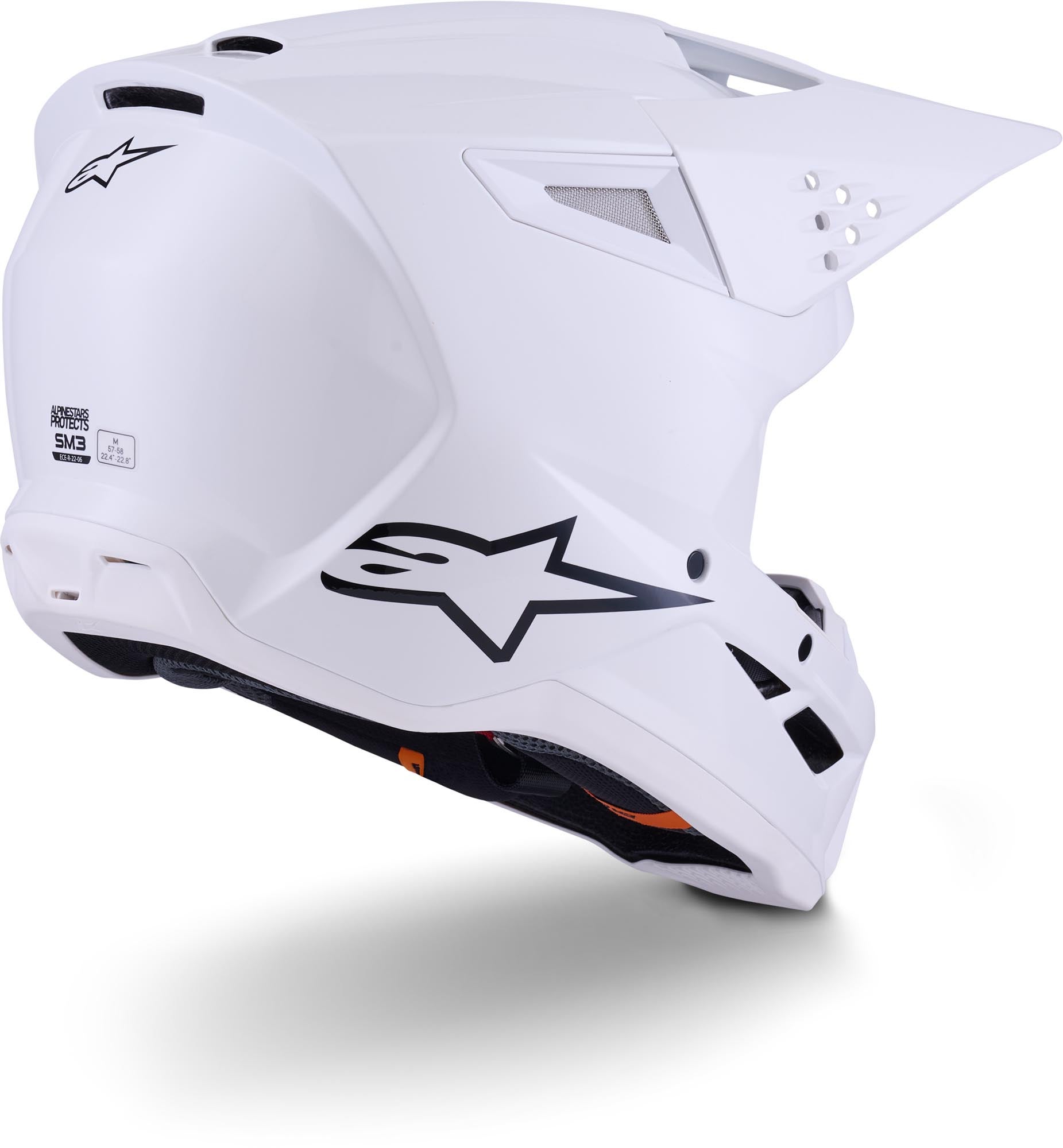 Alpinestars S-M3 Motocross Helm weiß M (57/58) Abbildung 7