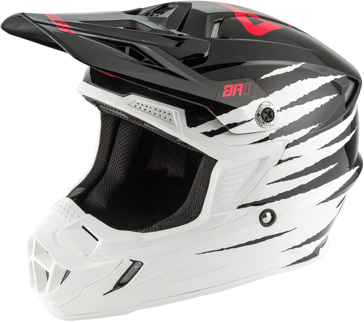 Answer AR-1 Pro Glow Motokrosová přilba bílá/černá S (54/56) Obrázek 1