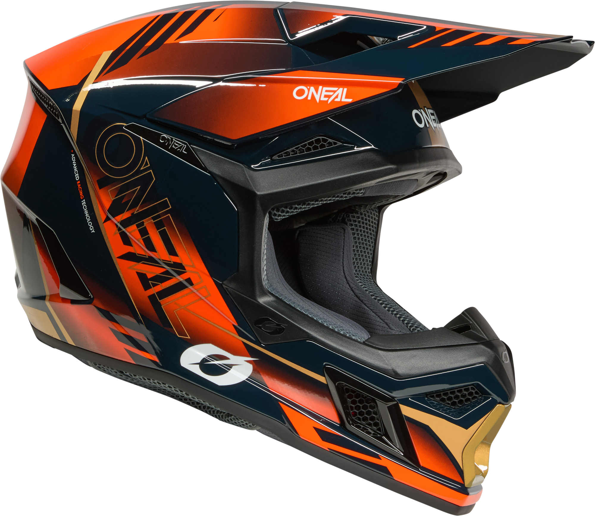 Oneal 3SRS HAZE Motocross Helmet dark blue/red S (55/56) Figure 3