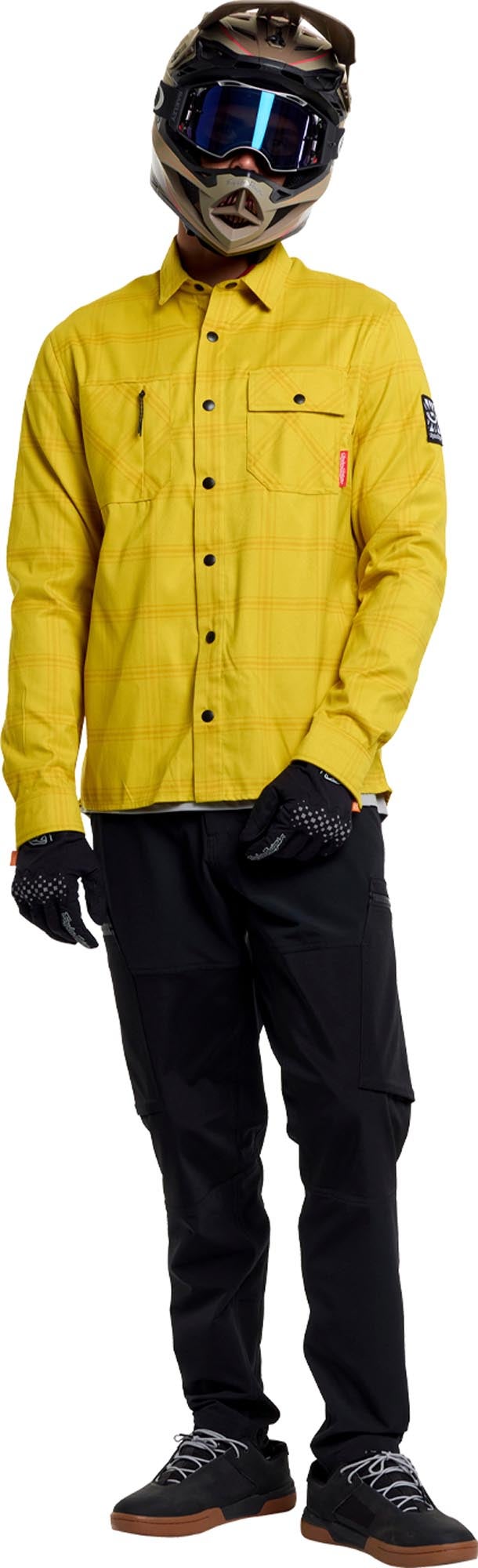 Troy Lee Designs Ruckus Ride Flannel Bicycle Shirt yellow L Figure 14