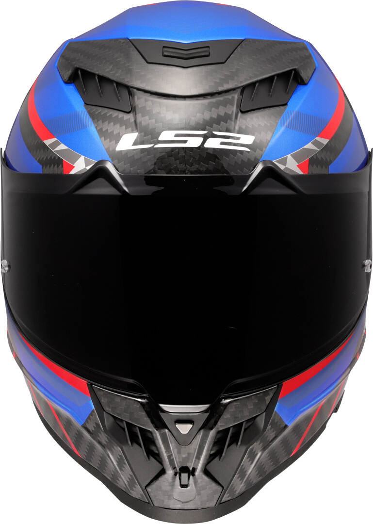 LS2 FF807 Dragon Trax Carbon Helm carbon/blau/rot S (55/56) Abbildung 6