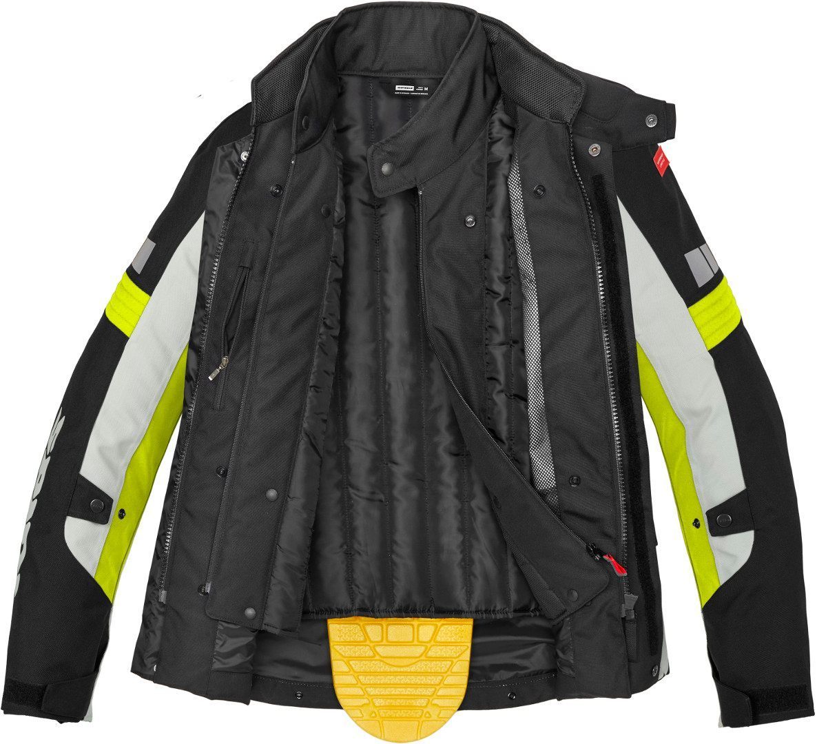 Spidi H2Out Outlander Motorcykel textil jacka svart/grå/gul XL Figur 5